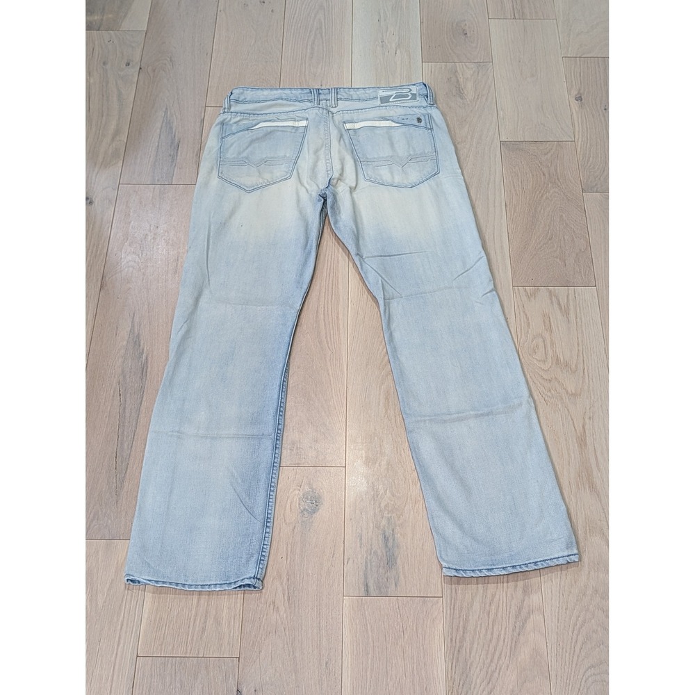 Buffalo David Bitton Driven Straight Leg Jeans | Men's 33x32 Light Wash Denim - Picture 6 of 12